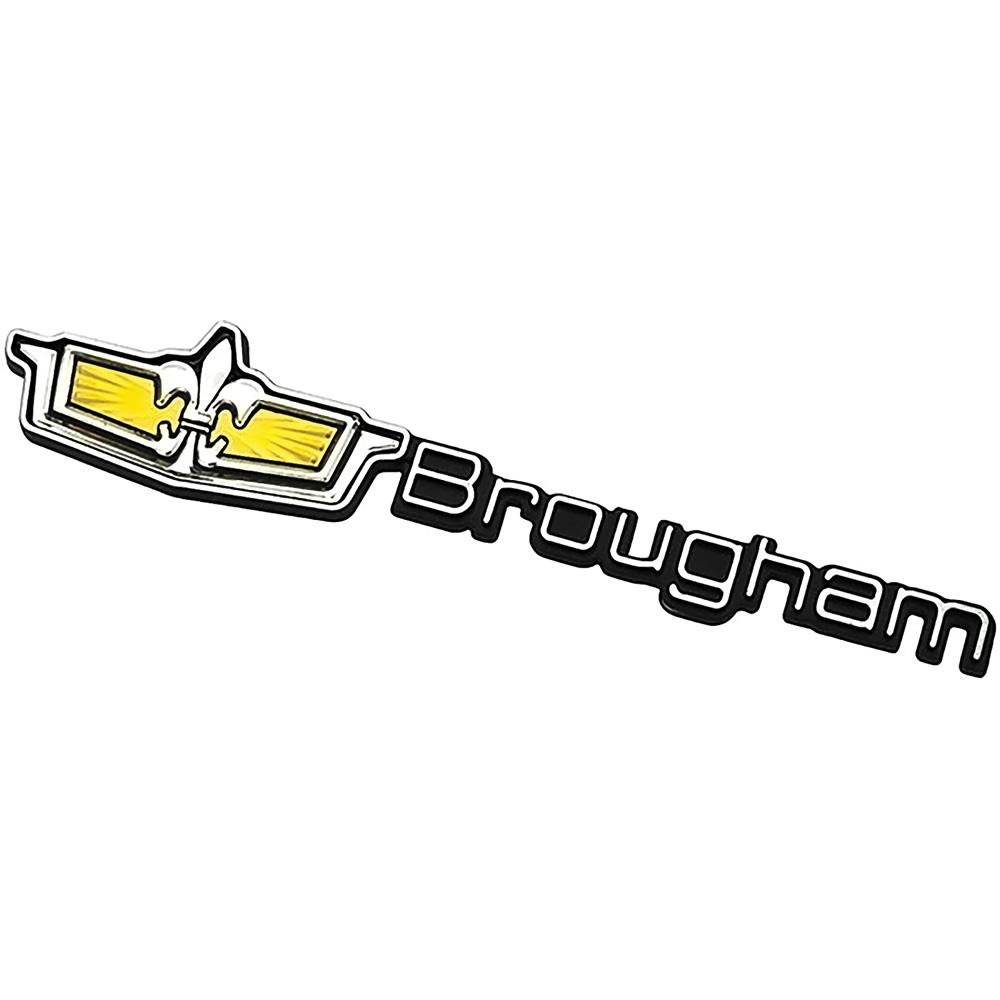 1986-90 Chevrolet Caprice Roof Emblem Plate Crest With Brougham Script For Sail Panel Self Adhesive Style