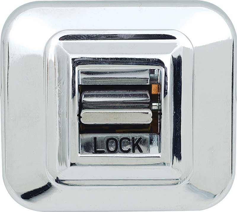 1968-70 GM Power Door Lock Switch Single Button Chrome