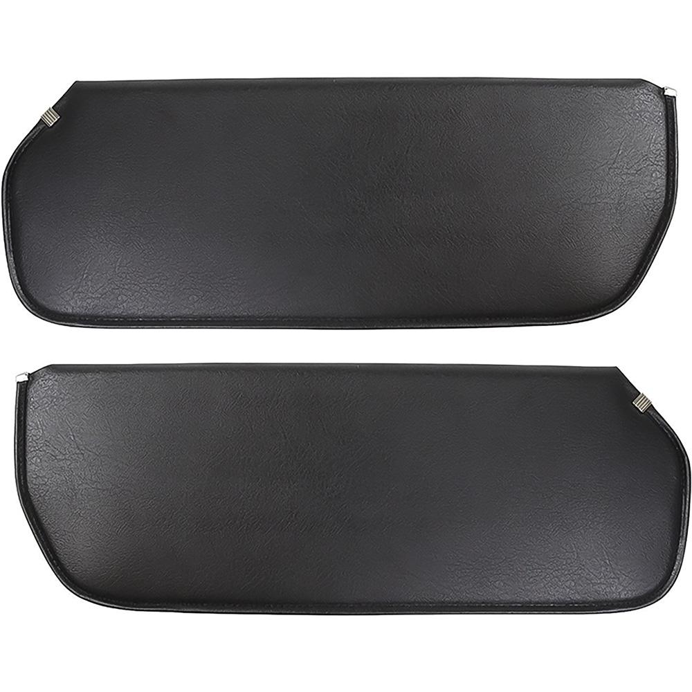 1973-91 Chevy, GMC Pickup, Blazer, Jimmy, Suburban Padded Vinyl Sunvisors Black Pair