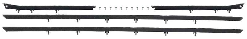 1968-69 Camaro, Firebird Convertible Window Felt Set OE Style Outer 4 Pieces w/o Door Moldings