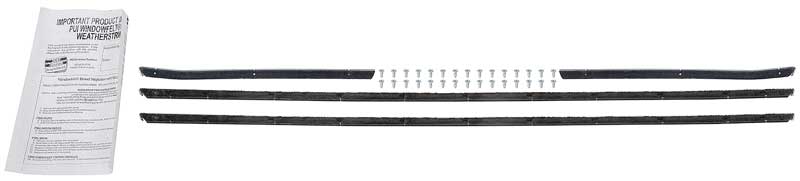 1968 Camaro Convertible Window Felt Set OE Style Outer 4 Pieces With Outer Door Moldings