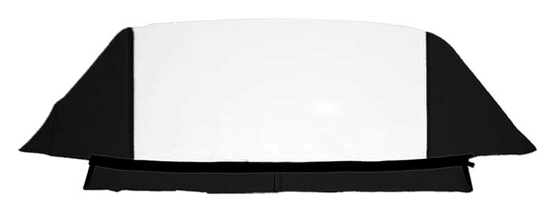 1961-64 Impala, B Body Convertible Rear Window Only Plastic Vinyl Black