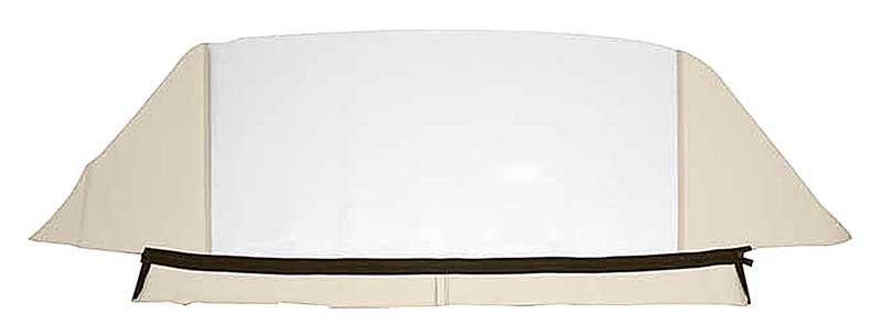 1958 Chevrolet Impala/Pontiac Bonneville Chieftain Convertible Top Rear Window Vinyl Beige