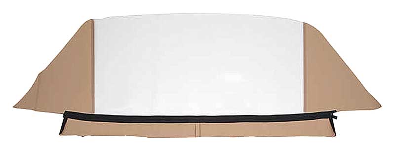 1958 Chevrolet Impala/Pontiac Bonneville Chieftain Convertible Top Rear Window Canvas Cloth Beige