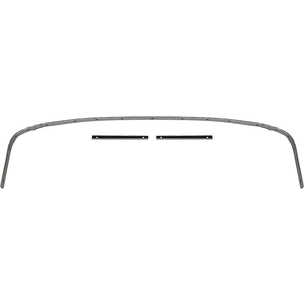 1959-60 Impala GM B-Body Convertible Top Rear Tack Strip Bow Set Tacking Rail Trimstick 3-Piece