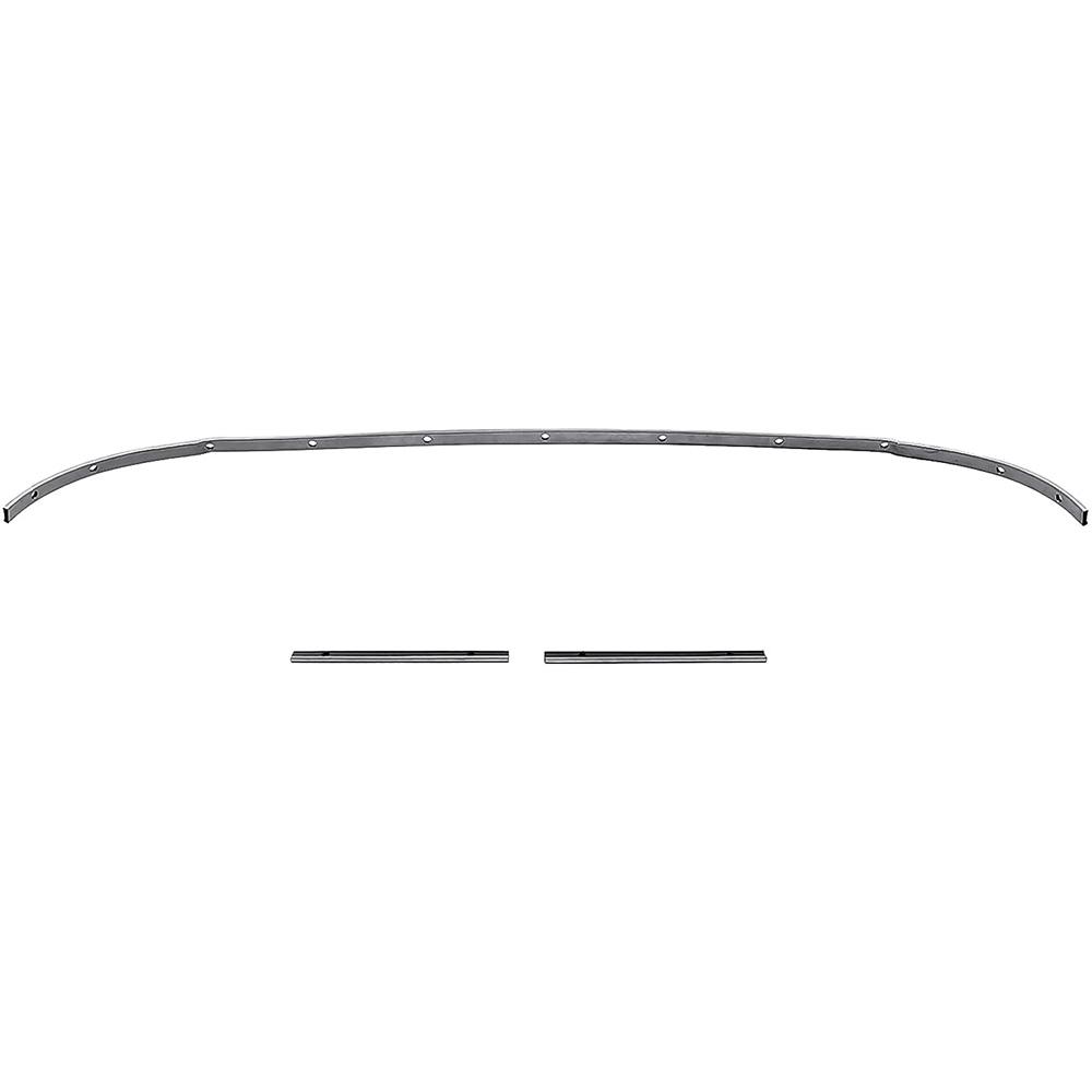1966-67 Chevelle, GM Mid Size Convertible Top Rear Tack Strip Bow Set Tacking Rail Trimstick 3-Piece