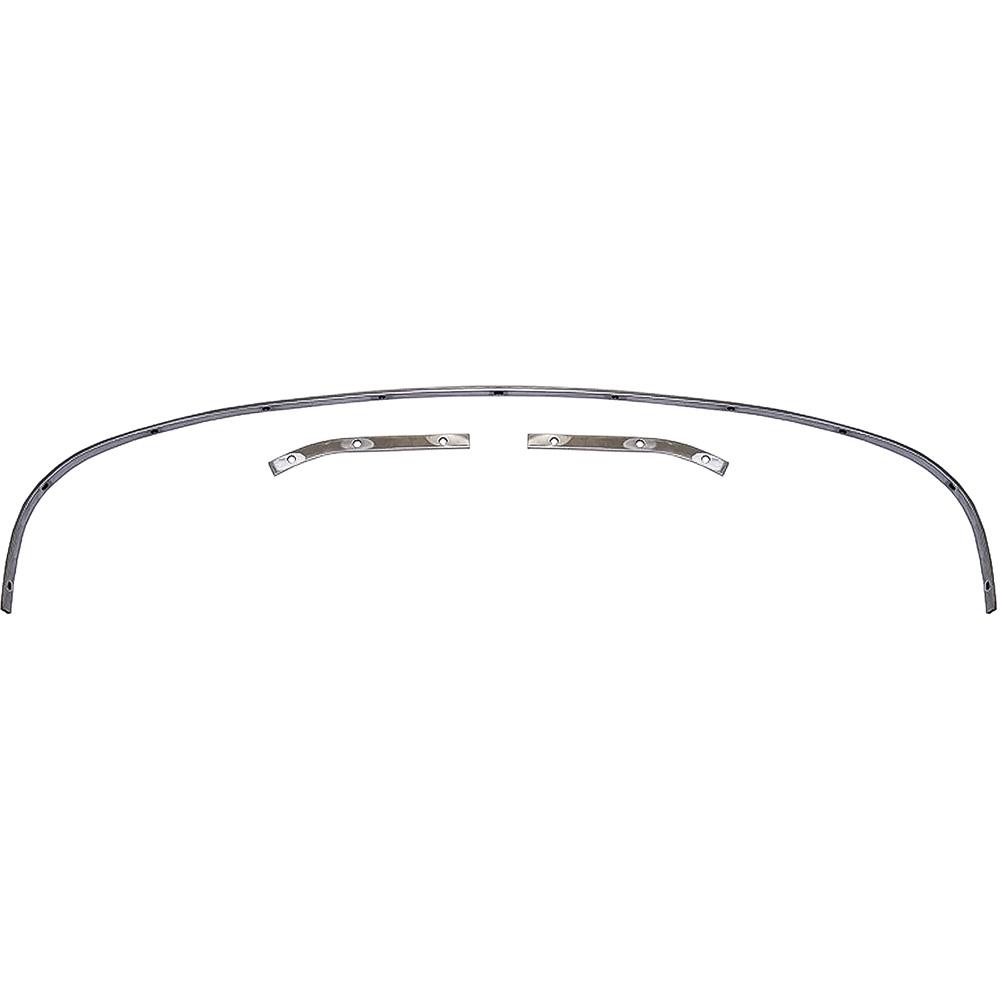 1967-68 Impala GM B-Body Convertible Top Rear Tack Strip Bow Set Tacking Rail Trimstick 3-Piece