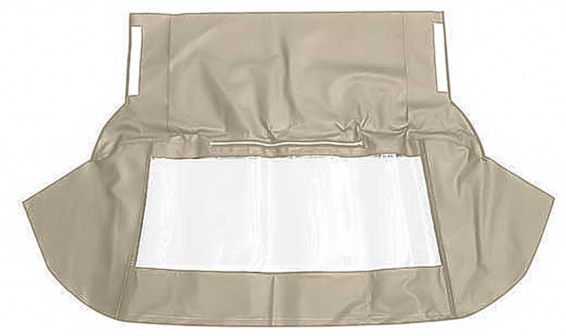 1967-69 Camaro / Firebird Convertible Plastic Window Assembly OE-Style Vinyl Beige