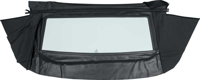1967-69 Plymouth Barracuda Convertible Rear Window Tinted Glass Crush Vinyl Black