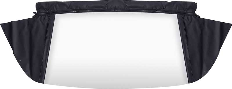 1967-69 Plymouth Barracuda Convertible Rear Window Plastic Curtain Pinpoint Vinyl Black