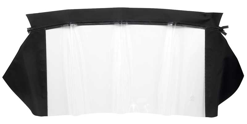 1965-66 Dodge Dart GT Convertible Rear Window Plastic Curtain Pinpoint Vinyl White
