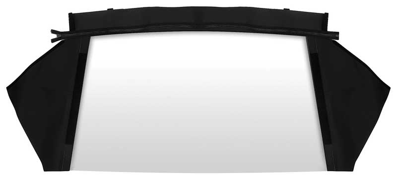 1966 Dodge, Plymouth B-Body Convertible Rear Window Plastic Curtain Pinpoint Vinyl Black