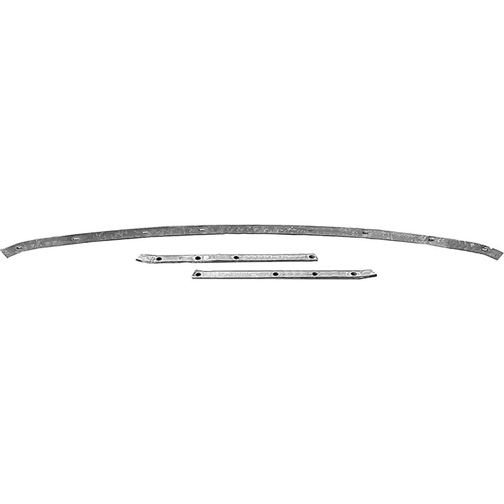 1967-69 Dodge Dart Convertible Top Rear Tack Strip Bow Set Tacking Rail Trimstick 3-Piece