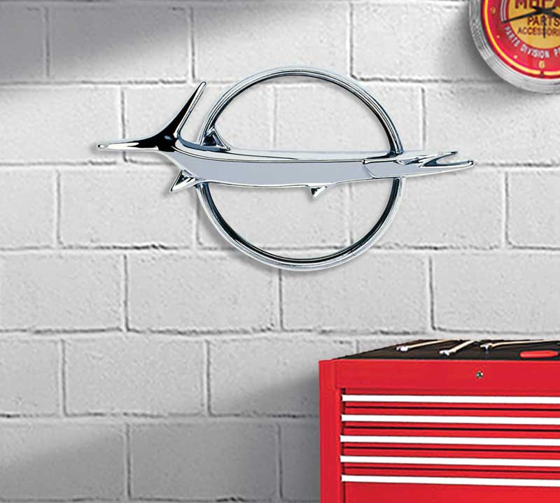 Photorealistic Metal Sign Barracuda Logo Measures 14" X 8"