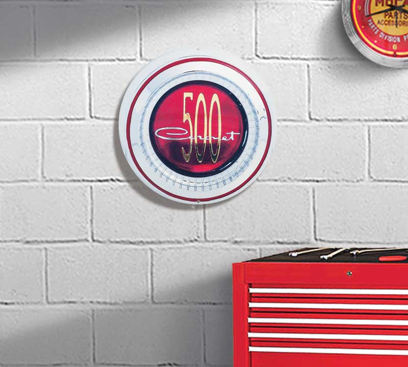 Photorealistic Metal Sign Coronet 500 Medallion Measures 12" X 12"