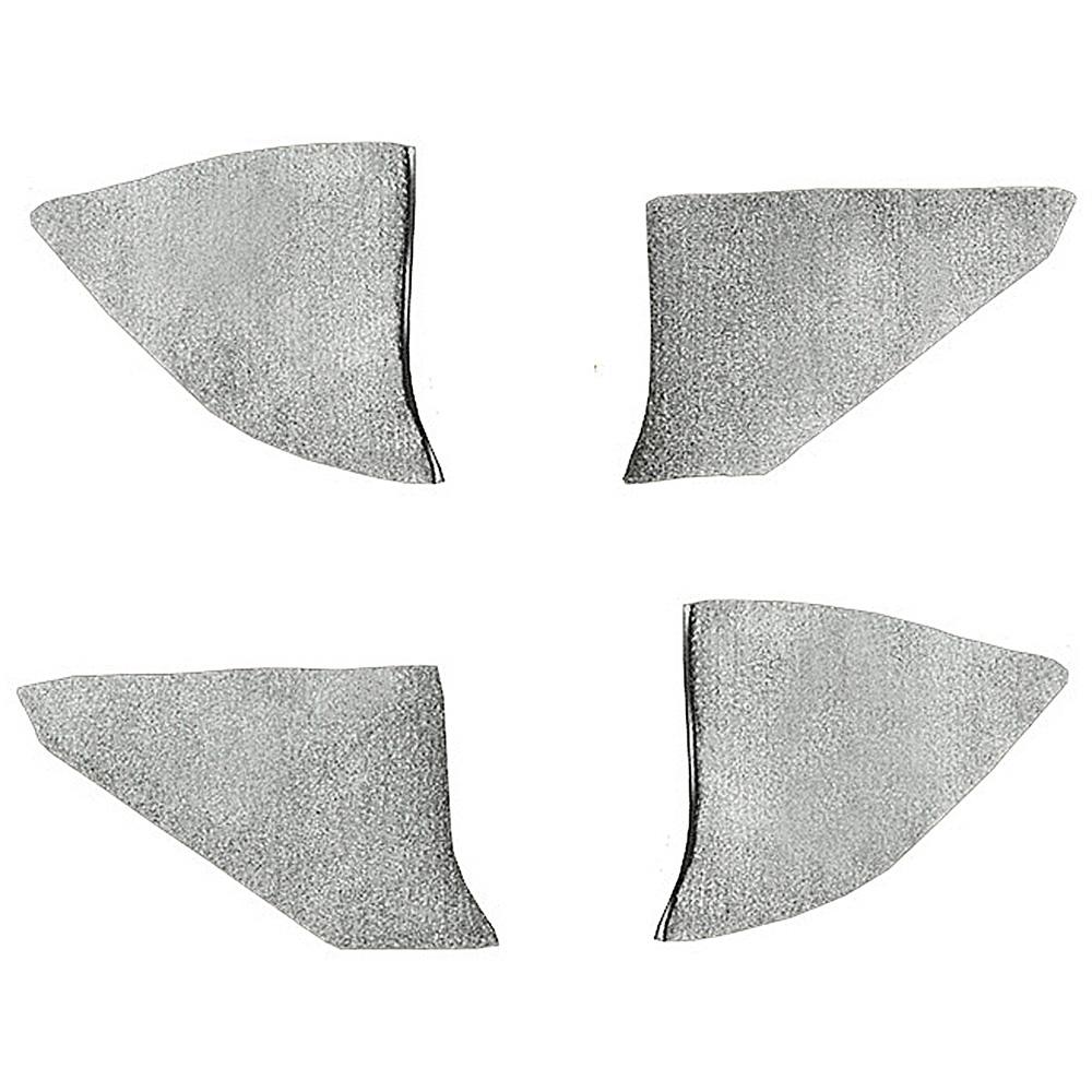 1974-91 Chevrolet/GMC Truck Carpet Kick Panel Inserts w/o Cardboard Backing Cutpile Silver