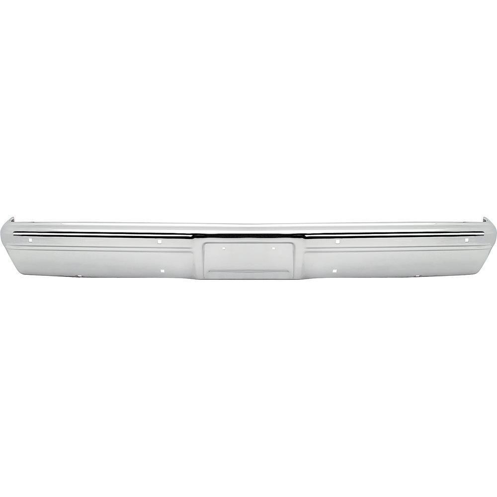 1983-91 Chevrolet, GMC C/K, R/V Pickup, Blazer, Jimmy, Suburban Chrome Front Bumper without Impact Strip Holes