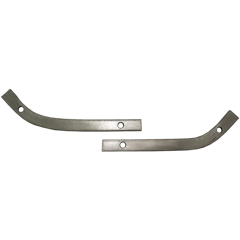 1965-66 Impala GM B-Body Convertible Top Rear Tack Strip Bow End Set Tacking Rail Ends Trimstick Ends 2 Pieces