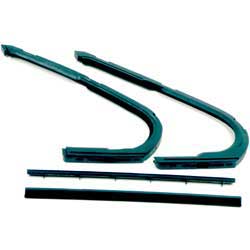 1961-62 Chevy Impala, Bel Air Vent Window Weatherstrips 2 and 4-Door Hardtop, Convertible Pair