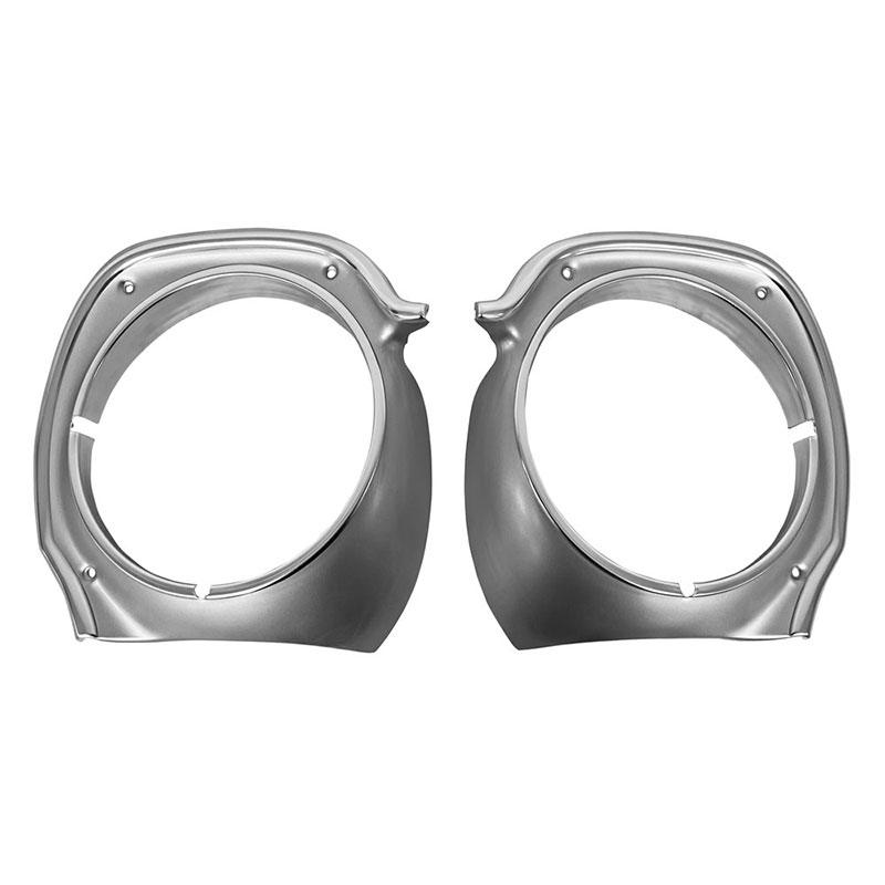 1970-77 Ford Maverick Headlight Bezel Chrome / Silver