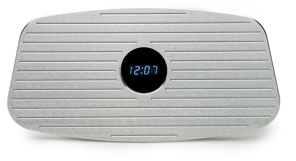 1934 Ford brushed aluminum glove box door with VFD clock, must specify color