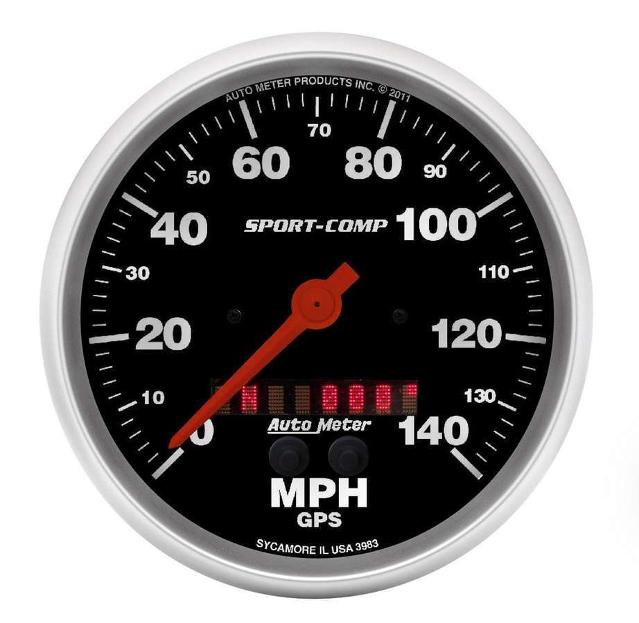 Auto Meter Phantom Series In-Dash 5" 140 Mph Gps Speedometer