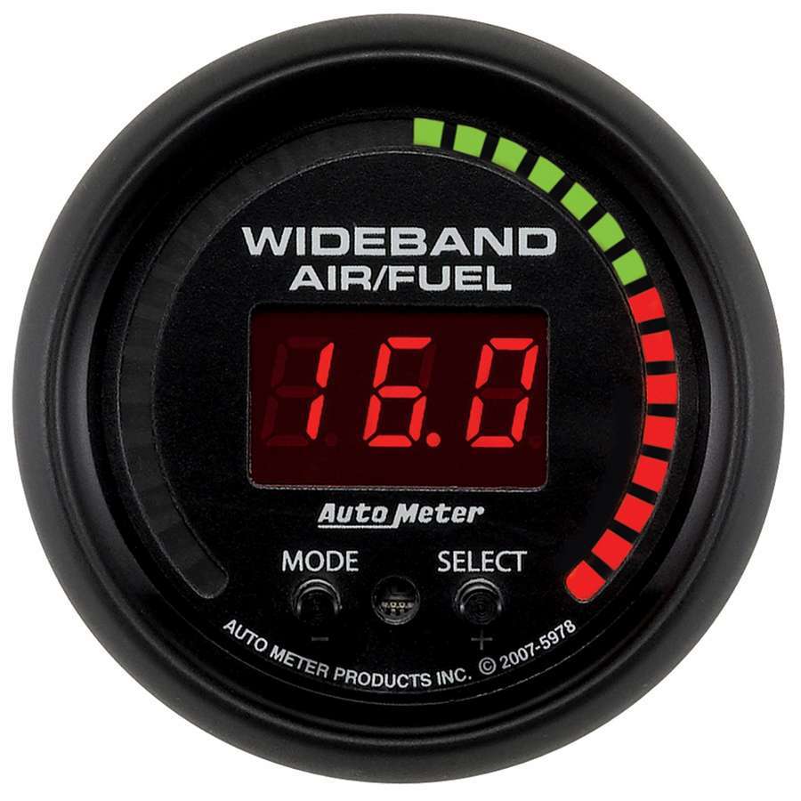 Auto Meter ES Series 2-1/16" Digital / Full Sweep Wide Band Air/Fuel Ratio Gauge