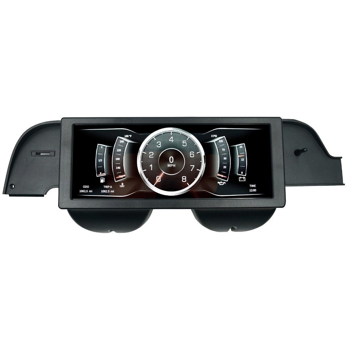 1967-68 Mustang; InVision LCD Digital Dash and Bezel Set; Direct Fit Digital Dash; AutoMeter