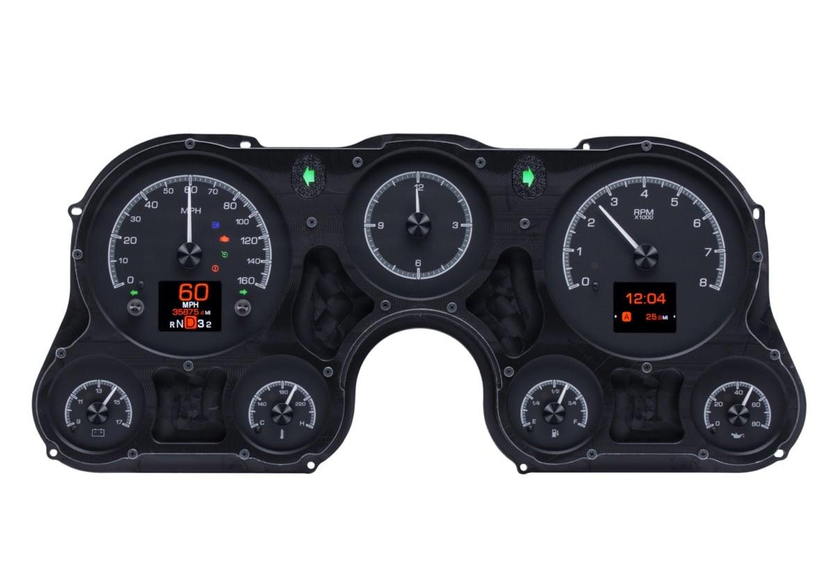 1967-72 Chevy/GMC Pickup HDX System, Black Face