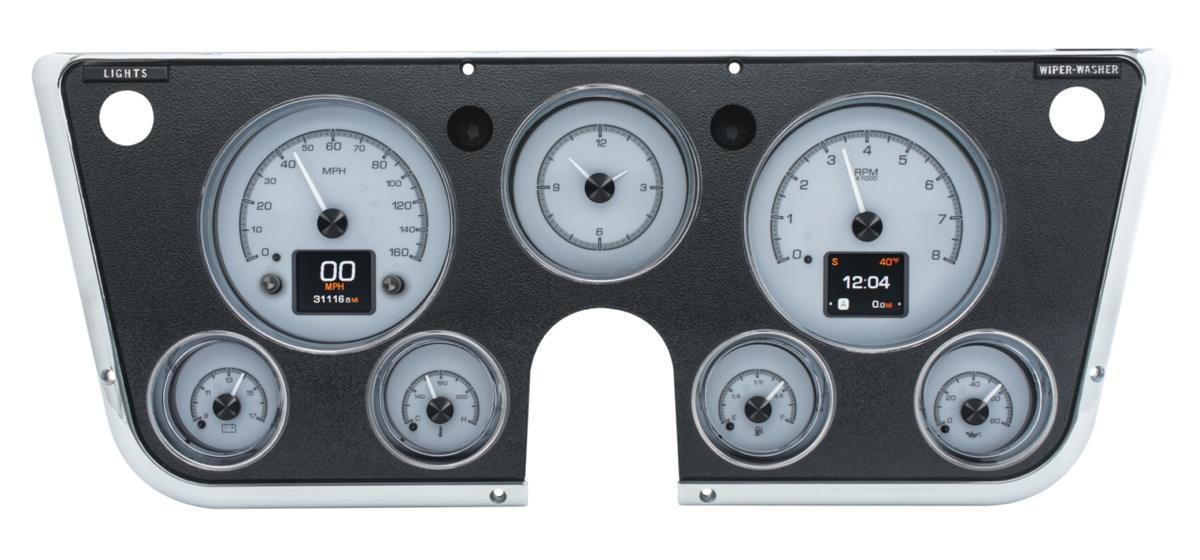 1967-72 Chevy/GMC Pickup HDX System, Silver Face