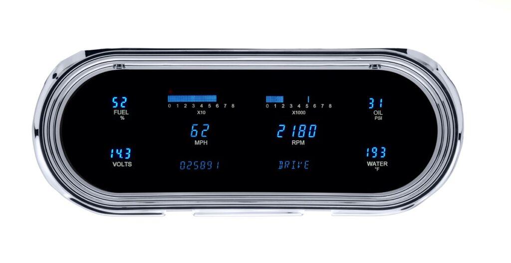 63-65 Nova VFD system w/Blue and Teal Lenses - Dakota Digital - Classic ...