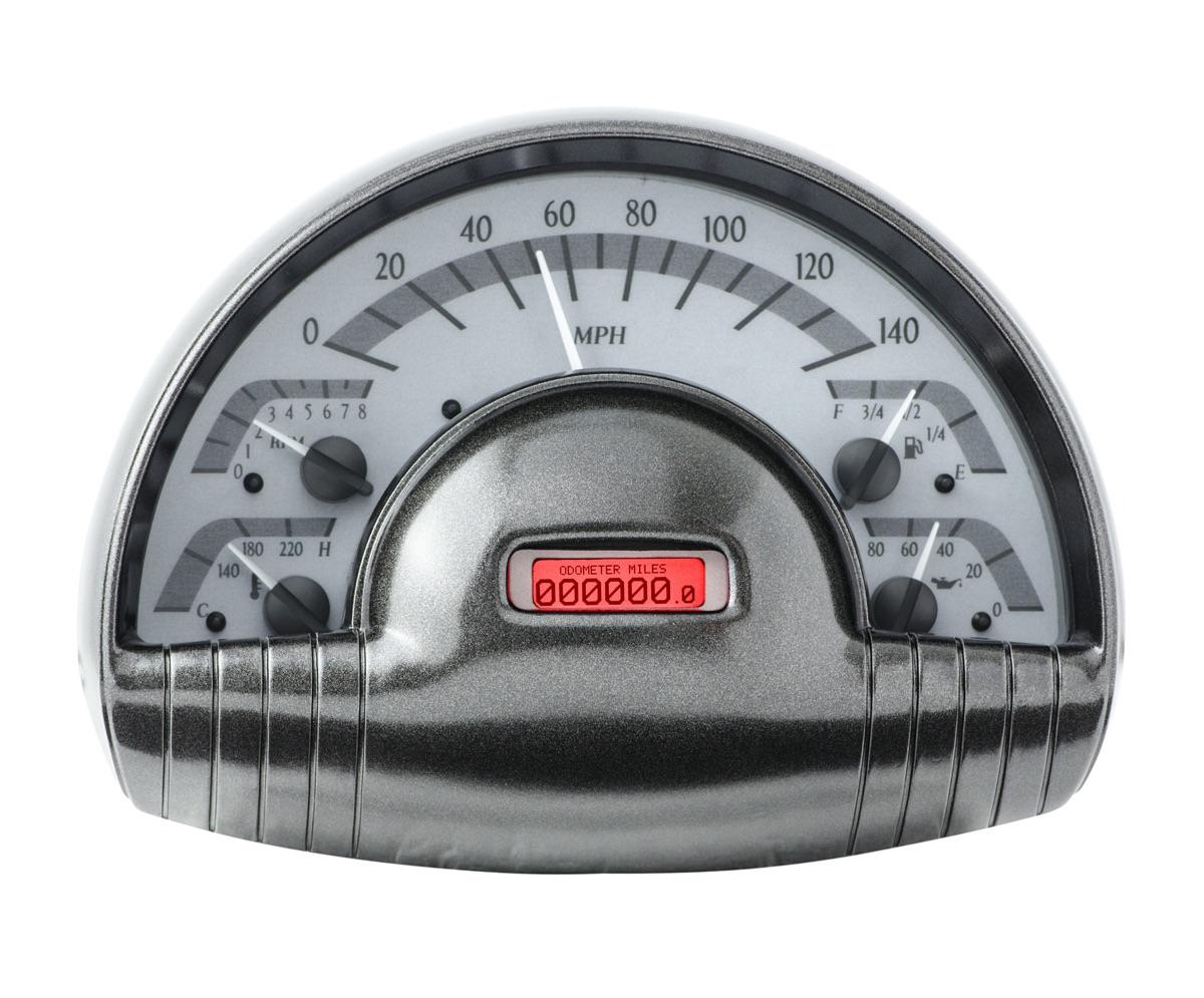 1949-50 Oldsmobile  VHX System, Silver Alloy Style Face, Red Display