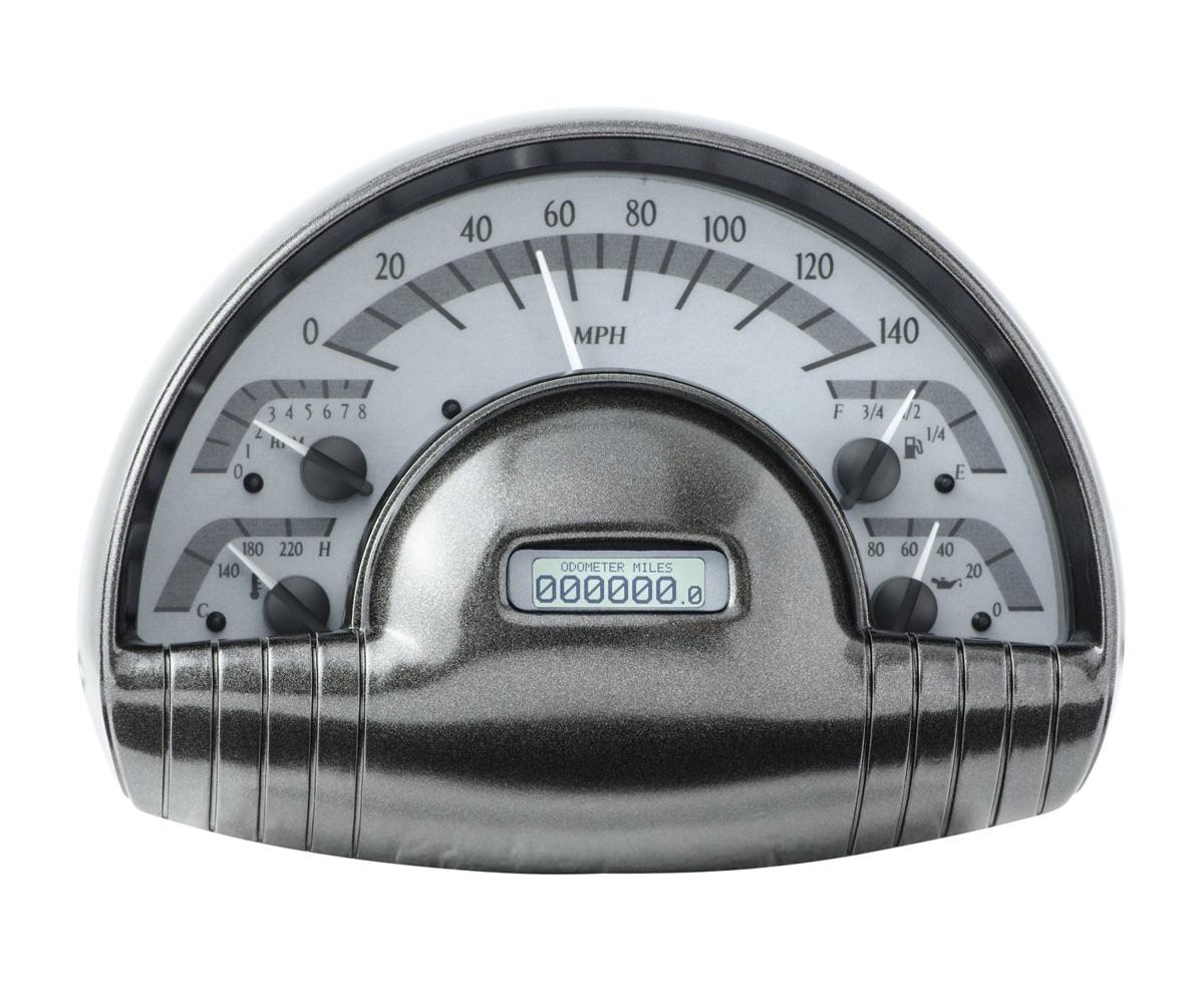 1949-50 Oldsmobile  VHX System, Silver Alloy Style Face, White Display