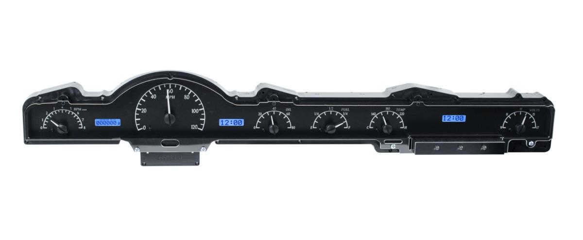 1950-51 Mercury VHX System, Black Alloy Style Face, Blue Display