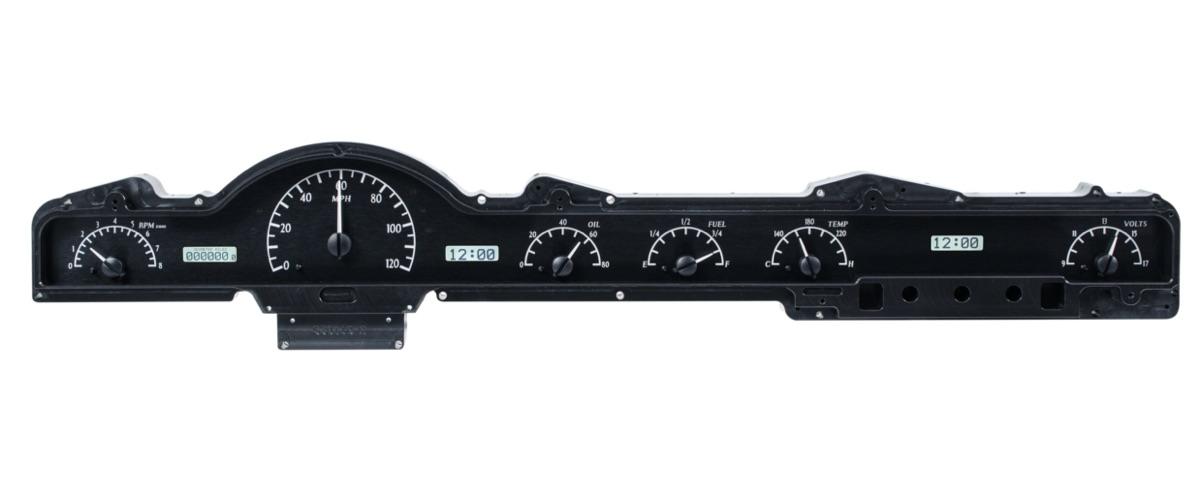 1950-51 Mercury VHX System, Black Alloy Style Face, White Display