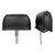 1967 Chevrolet Camaro Seat Headrest Assembly Black Pair