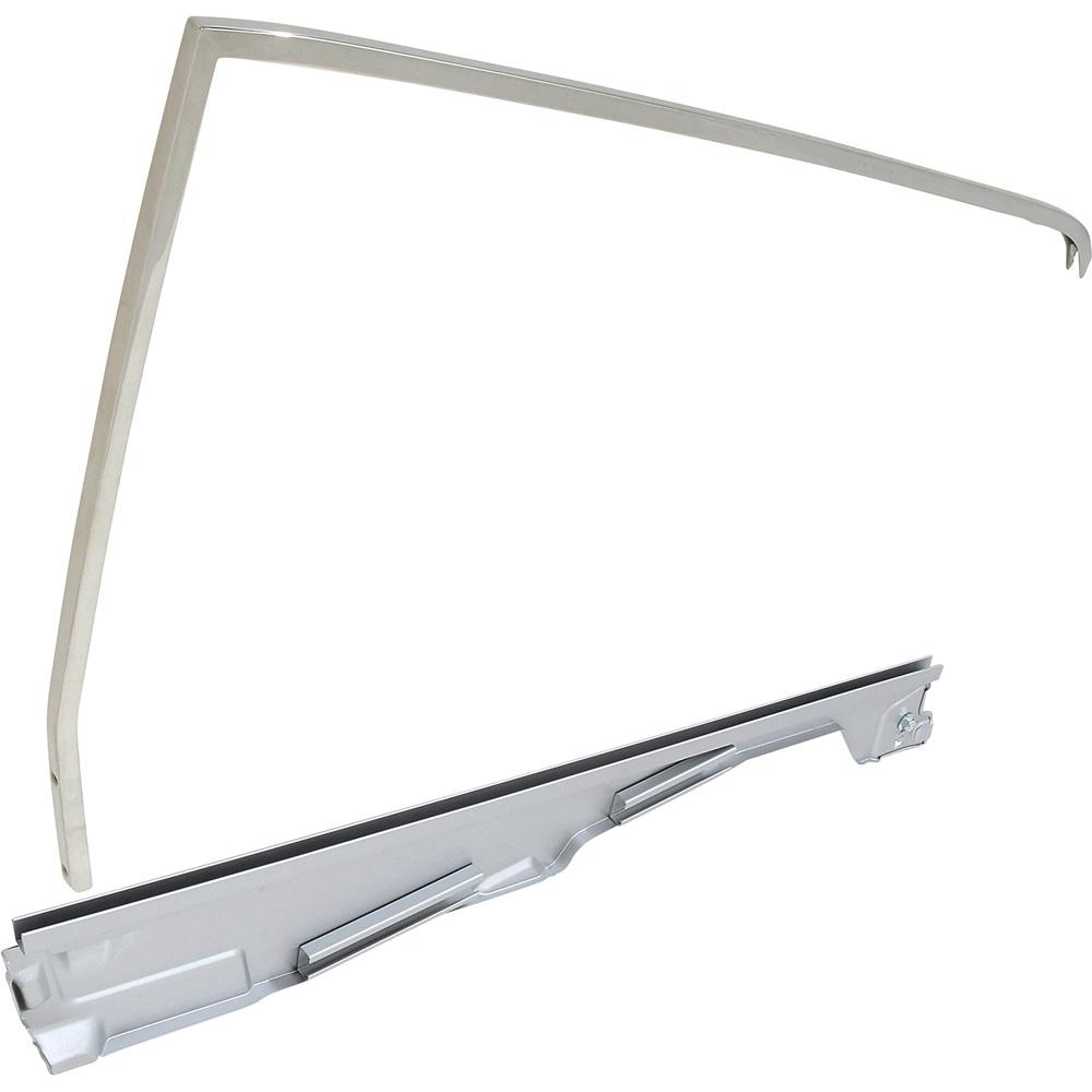 1964-66 Mustang Door Window Frame Set Coupe: LH Driver Side
