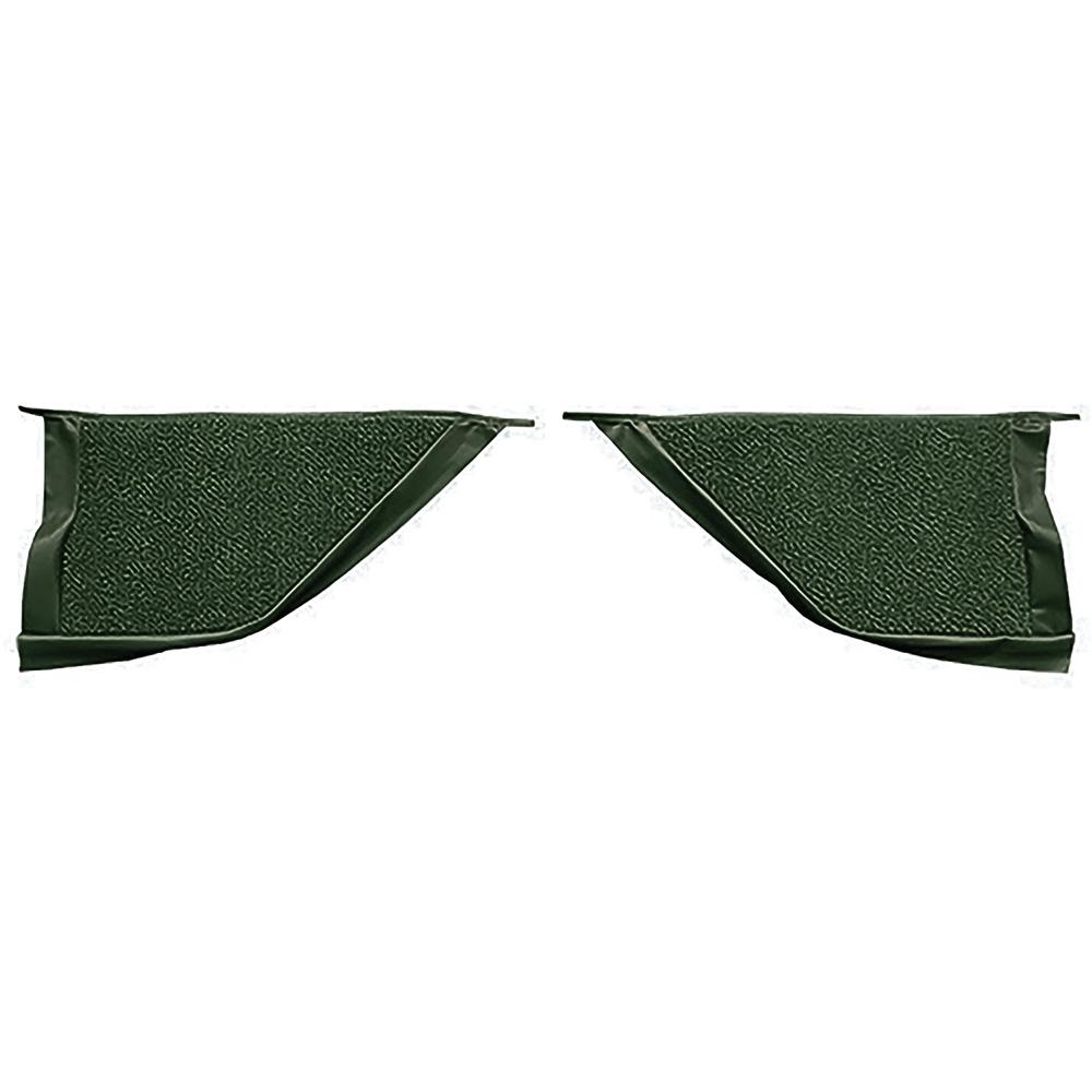 1965-68 Mustang Coupe Kick Panel Loop Carpet - Dark Green