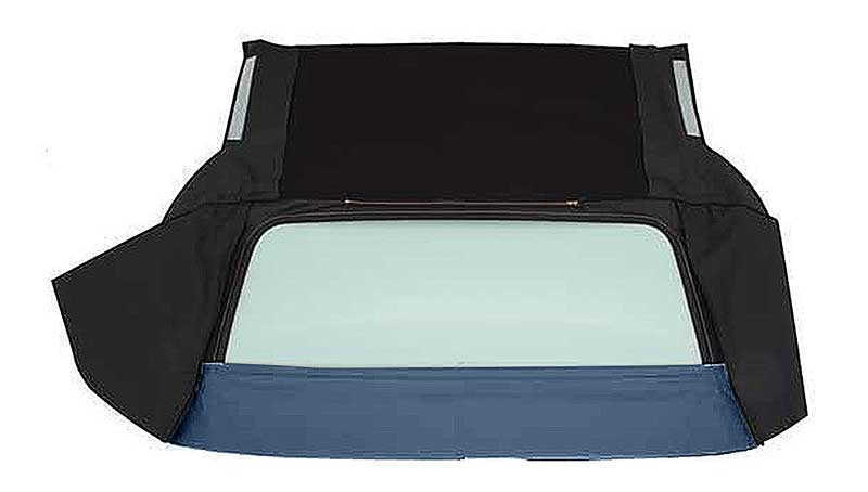 1971-76 GM B-Body Convertible Rear Window Only Glass With Defroster Vinyl Dark Blue