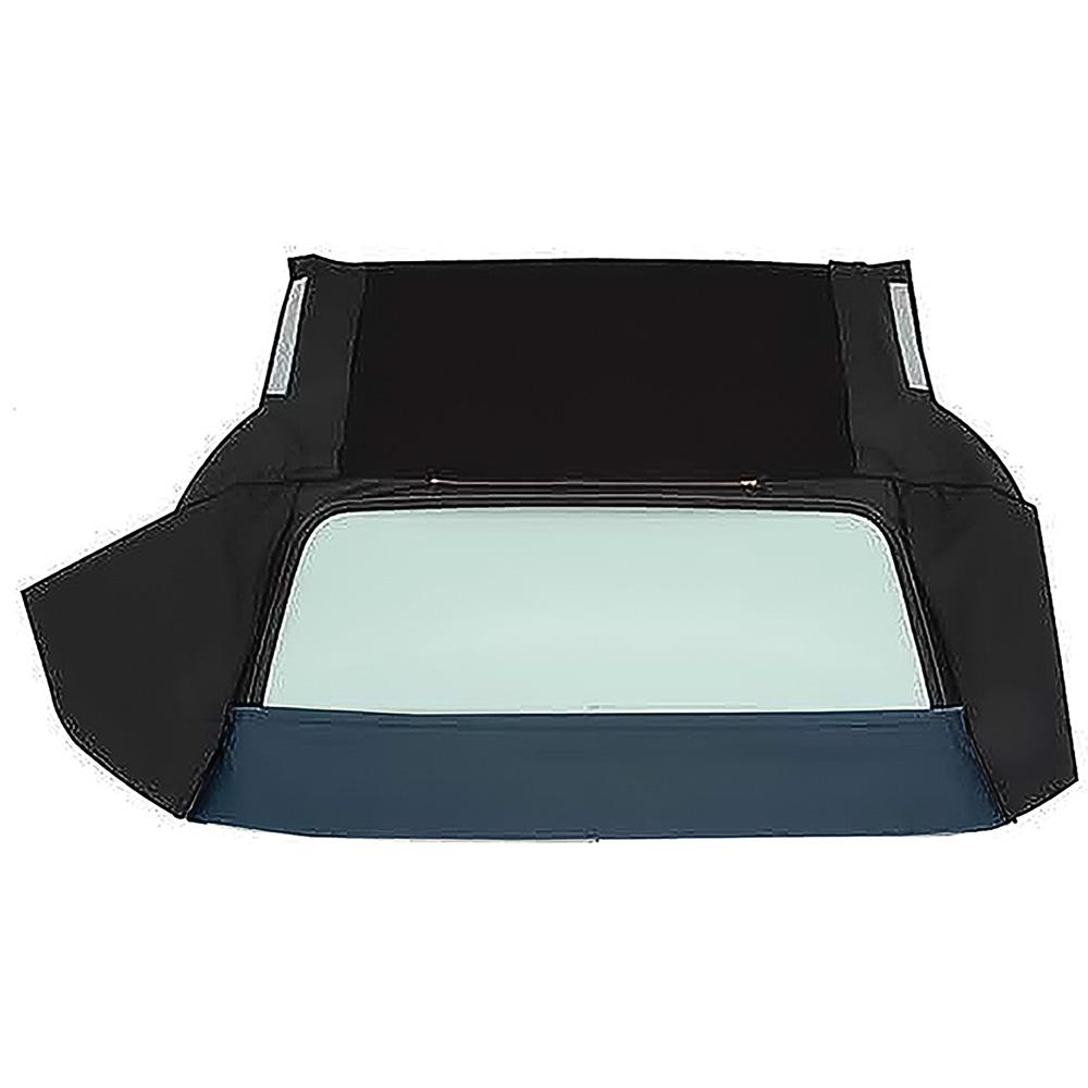 1965-66 Impala/GM B-Body Convertible Rear Window Only Glass Without Zipper Canvas Cloth Black