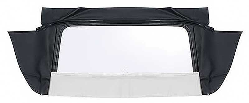 1967-69 Camaro / Firebird Convertible Plastic Window Assembly Zipper Style Vinyl White