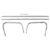 1956 Ford Truck Molding Rear Window 6 Pieces Stainless
