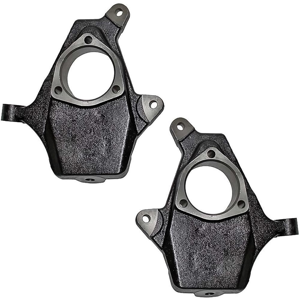 2007-15 Chevrolet, GMC C1500 Silverado, Sierra, Escalade, Tahoe, Yukon Steering Knuckle Set 2" Drop For 2WD
