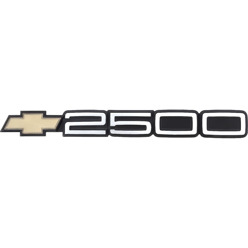 1988-99 Chevrolet GMT400 Series C/K Truck, SUV 2500 Door Emblem Adhesive Backed For Models Without Body Side Molding