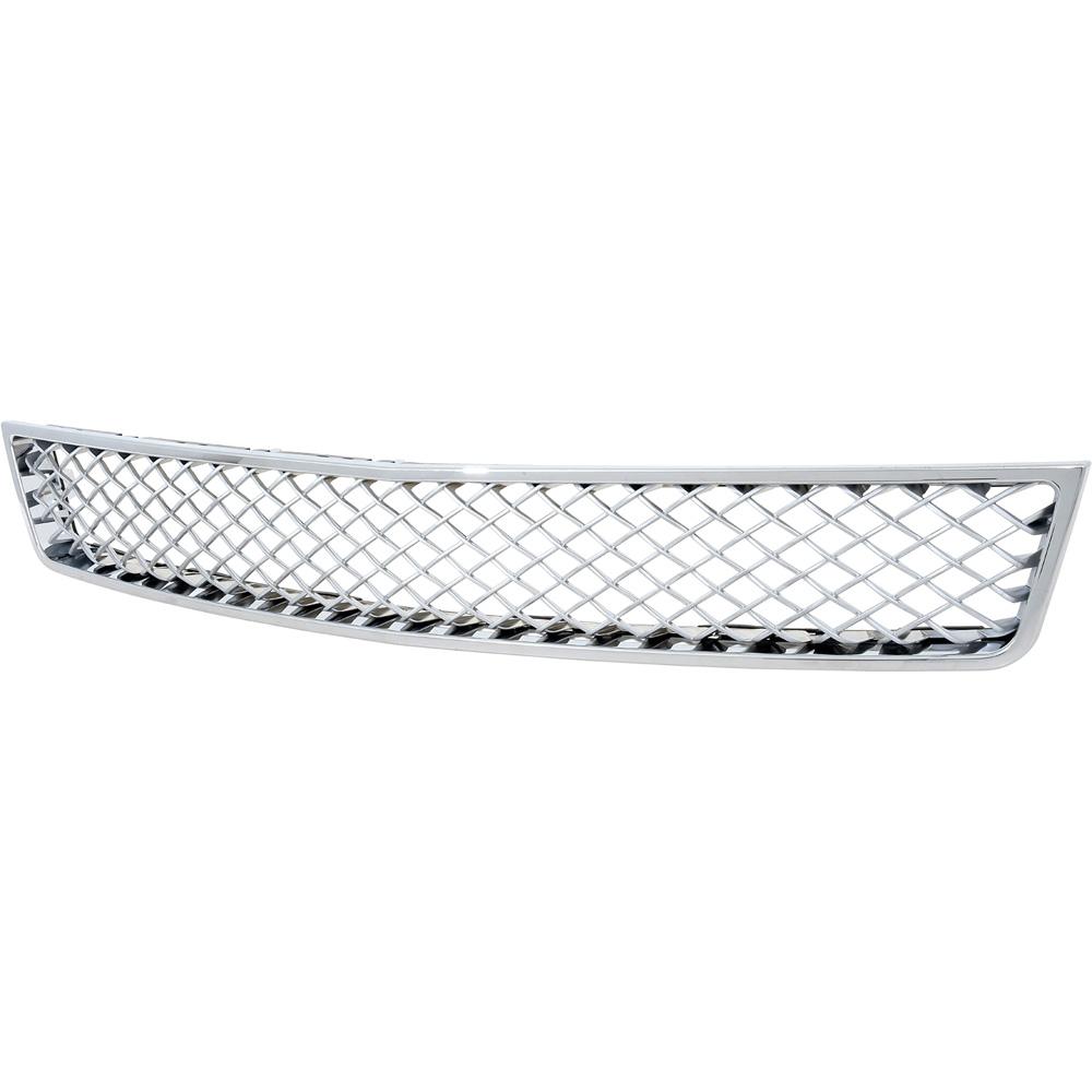 2007-14 Avalanche/Suburban/Tahoe Lower Grill Chrome Trim Silver Mesh Inserts