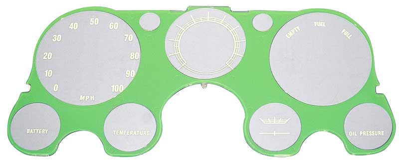 1967-72 Chevrolet/GMC Truck, Blazer, Jimmy, Suburban Instrument Panel Lens With Gauges & Without Tach