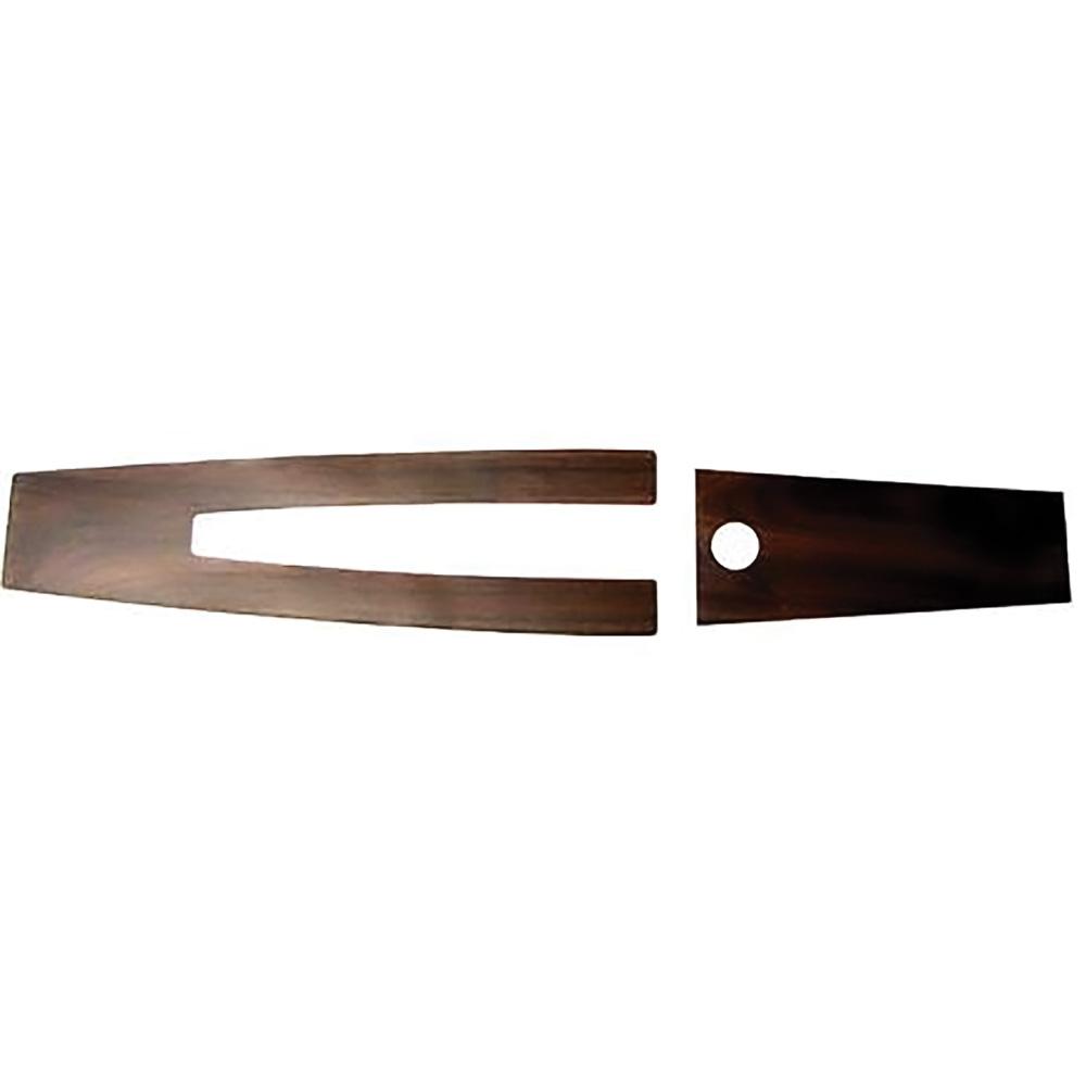 1970-72 Buick Skylark, GS Console Door/Lid Woodgrain Insert 2 Pieces
