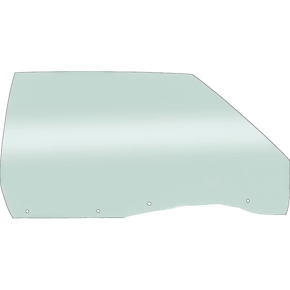 1971-73 Impala, GM Full-Size 2 Door Hardtop Front Door Glass RH Light Green Tint