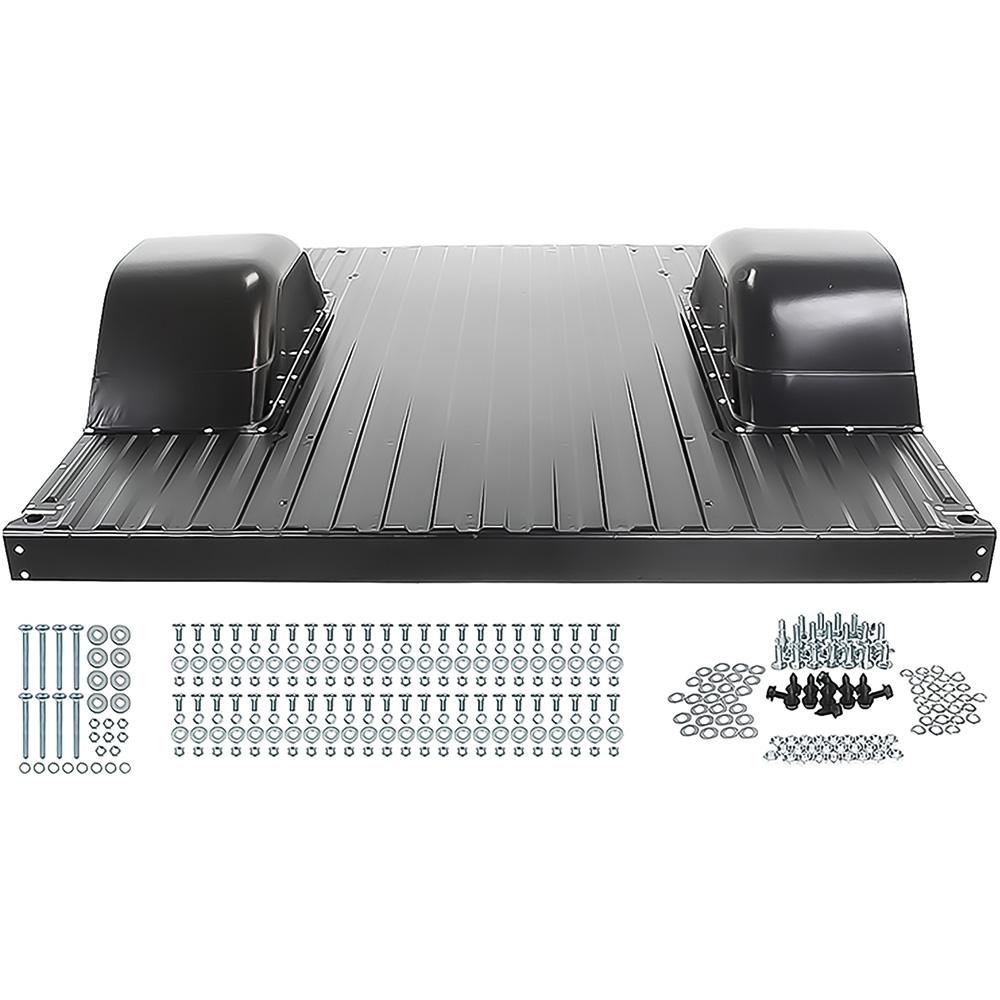 1967-72 Chevrolet, GMC Shortbed Fleetside Full Bed Floor Panel With Bracing 6.5' Bed With 4" Wider Tubs Black EDP - OER Premier