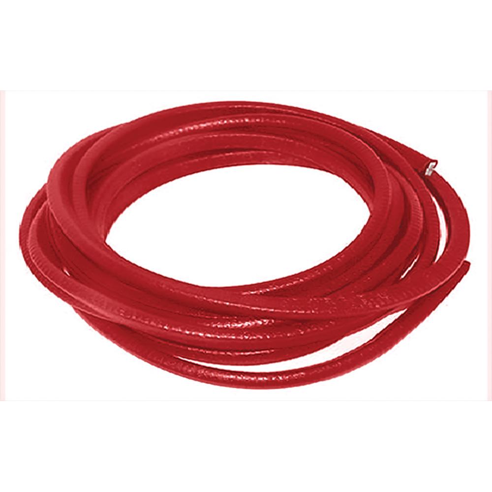 Door Jamb Vinyl Windlace  Bright Red  Snap On Double Lip Style  20 Foot Roll